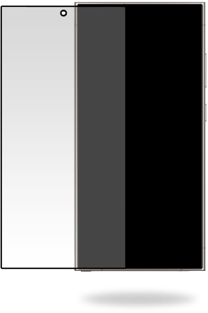 Mobilize Screenprotector geschikt voor Samsung Galaxy S24 Ultra Glazen | Mobilize Screenprotector - Case Friendly - Zwart