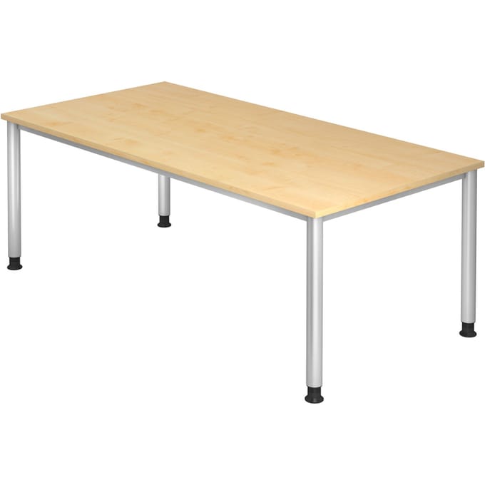 HILO 2E S | Bureau - Esdoorn 200 x 100 Tafelhoogte I In hoogte verstelbaar