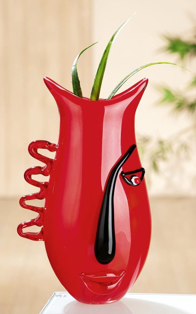 Decoratie vaas- Vaas met gezicht - faces