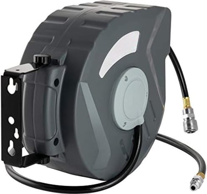 Compressor slang - Compressorslang - Persluchtslang - Compressor luchtslang - 10m+1m (3/8") - Grijs