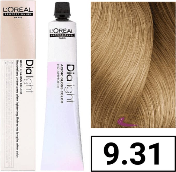 Dye No Ammonia L'Oreal Professionnel Paris Dia Light Nº 9,31 (50 ml)