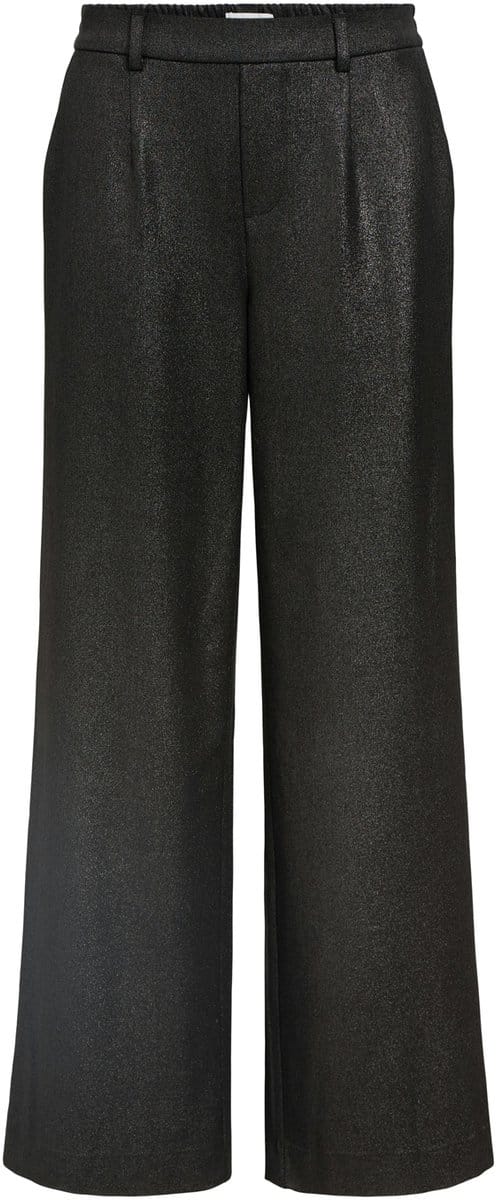Object Objlisa Wide Pant Broeken Dames - Zwart - Maat 34