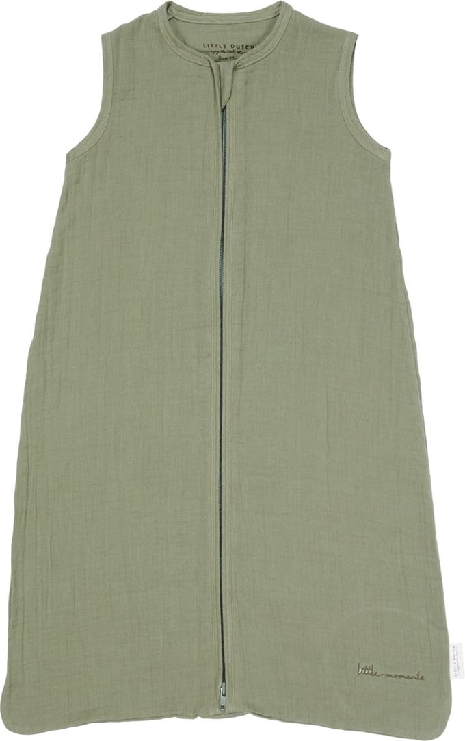 Slaapzak zomer hydrofiel 90 cm - Groen - Little Farm