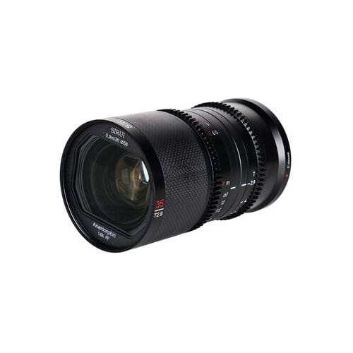 Sirui Saturnus 35mm T/2.9 1.6x Carbon Full Frame Anamorphic-objectief  Sony E-bevestiging Neutrale vlam