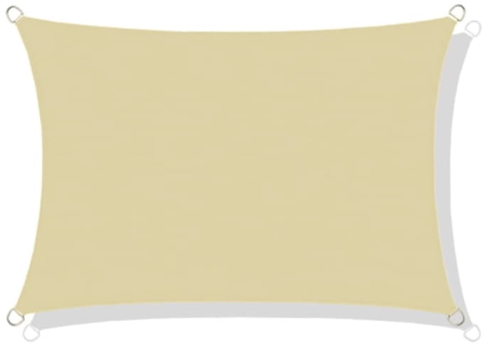 Waterdicht codura zonnezeil 3x2m beige