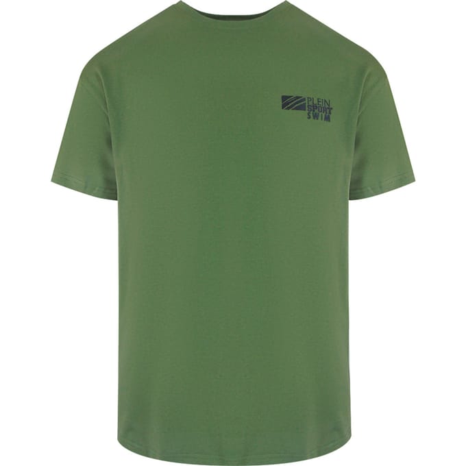 Klassiek Korte Mouwen Logo T-shirt in Olive
