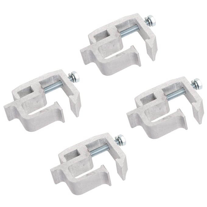 Set van 4 Montageklemmen voor Utility Rail Systeem voor Truck Cap Heavy Duty Bevestiging TL‑2002 white
