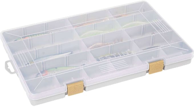 Westin W3 Tackle Box Grey-Clear - Maat : 35.5 x 22.5 x 3.5cm