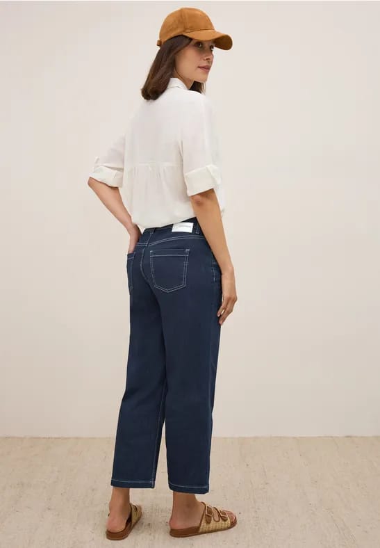 7/8 Uitgerolde Wide Legs jeans