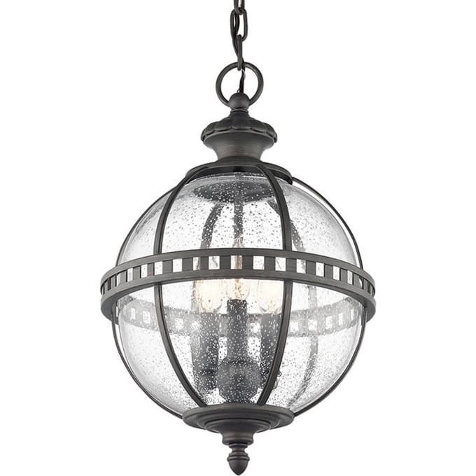 Kichler LED Buiten Hanglamp Halleron | 3X E14 Max 40W | IP44 | Dimbaar | Londonderry