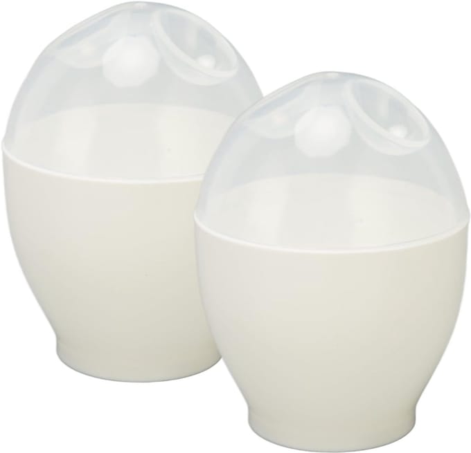 TIM® Eierkokermagnetron-Eierkoker-Eierkokerelectrisch-Wit-10cm x 10cm x 7cm
