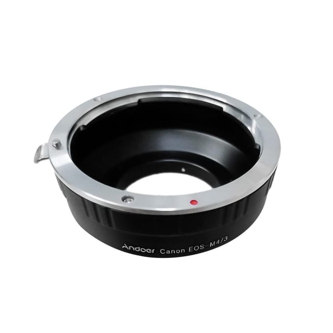 EF-M4/3 Camera Lens Mount Adapter Ring Focus Verkleinen Diafragma Vergroten Vervanging voor Canon EF Lens zwart