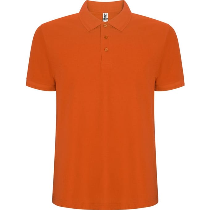 Roly Heren Pegaso Premium Effen Polo Shirt (Oranje)