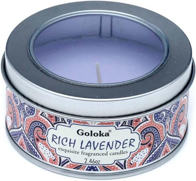 Lavendel Soja Wax Kaars in Blik voor Reizen en Ontspanning