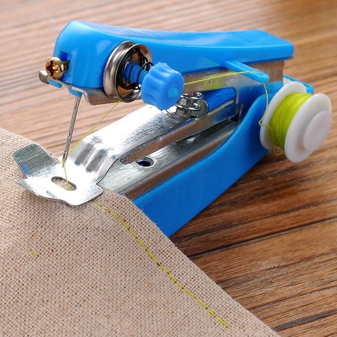 Willekeurige Kleur Mini Naaimachine Draagbare Handgemaakte Naaimachine gray