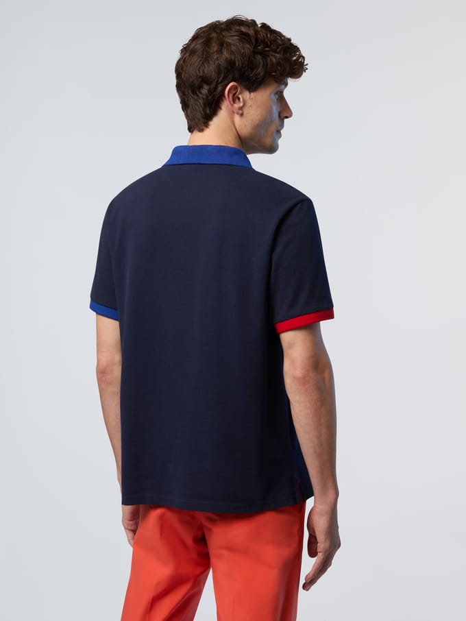 North Sails Polo overhemd Met contrasterende boorden