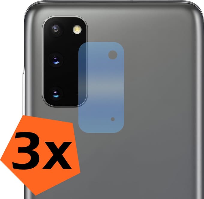 Camera Lens Protector - 3 Stuks - Geschikt voor Samsung Galaxy S20 - Camera Screenprotector - Gehard Glas - Beschermglas - Tempered Glass - Screen Protector