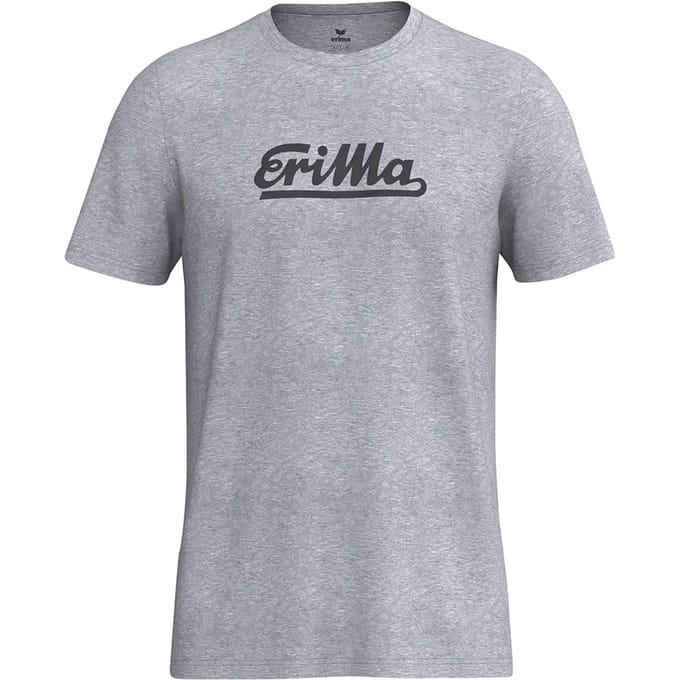 Erima Retro T-Shirt Heren - Grey Melange | Maat: M