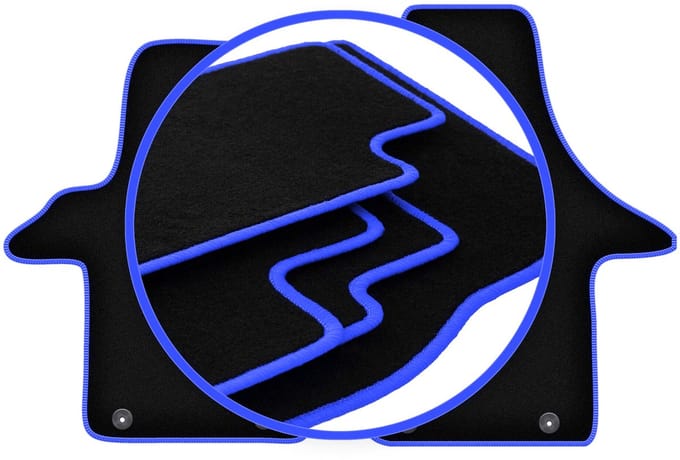 CARLUX-BLAUW automatten voor: Volkswagen Transporter T5 Multivan bestelwagen (2005-2015)