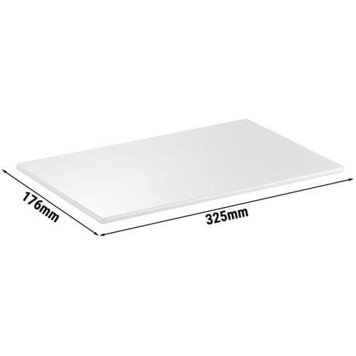 GGM Gastro (6 Stück) GN-Tablett 1/3 - ZERO - Melamin - Höhe: 15mm - Weiß