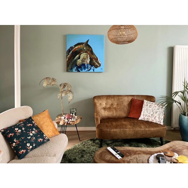 NOVÉE Sierkussen mae bloom crème outdoor | 45 x 45 cm | katoen