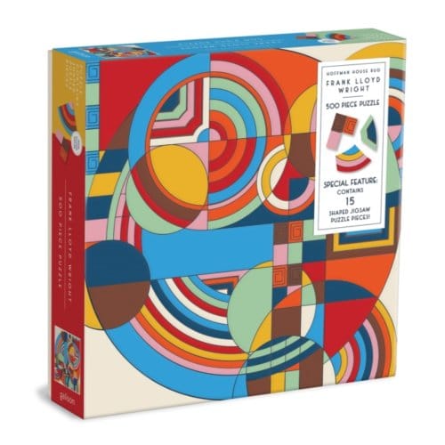 Frank Lloyd Wright Hoffman House Rug 500 Piece Puzzle With Shaped Pieces - Galison