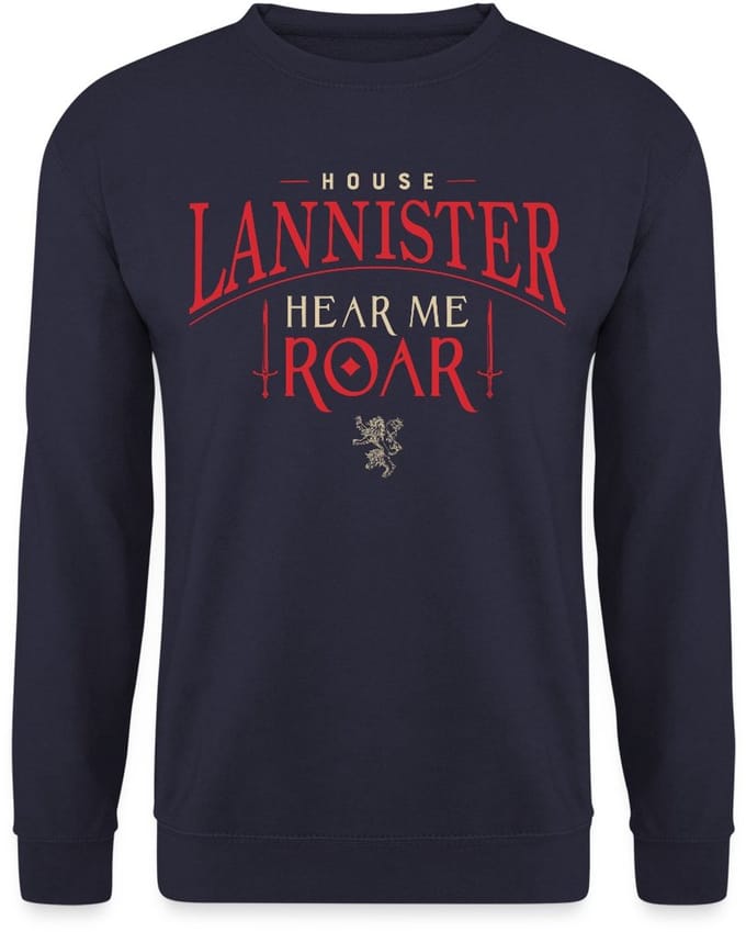 Game Of Thrones Huis Lannister Hear Me Roar Sweater Heren
