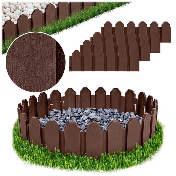 Plonos tuinborder 240 cm PL-960 bruin
