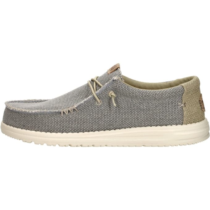 Hey Dude Wally Braided Instappers blauw Canvas - Maat 48