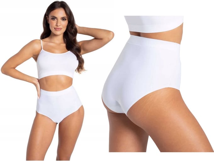 Gatta - Brigitte - Dames Ondergoed – Hoge Taille – Wit – Maat XL – Comfortabele Slip