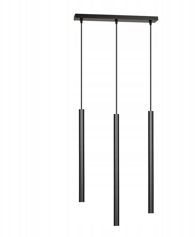 Sofia Zwarte Hanglamp 3xG9 Metaal Tuba Verstelbaar