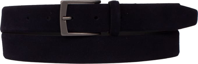 Presly & Sun Heren - Leren riem - Blauw - 85cm