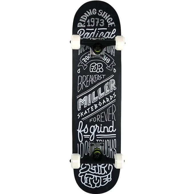 Skateboard Miller Division Chalkboard