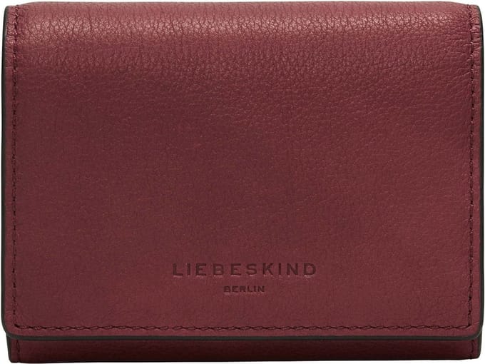 LIEBESKIND BERLIN Portemonnee LOU 2 3D Leather Louisa Wallet Berry Wijnrood