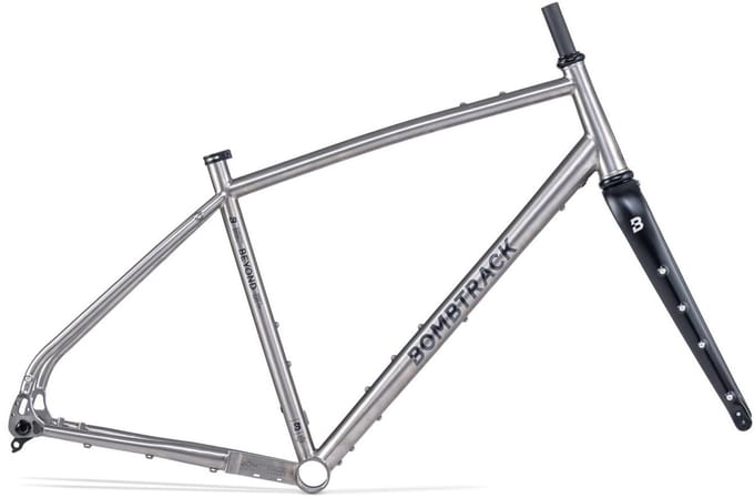 Bombtrack Beyond TI Frame + Vork Kit - Titanium / Zwart - XL - 56cm