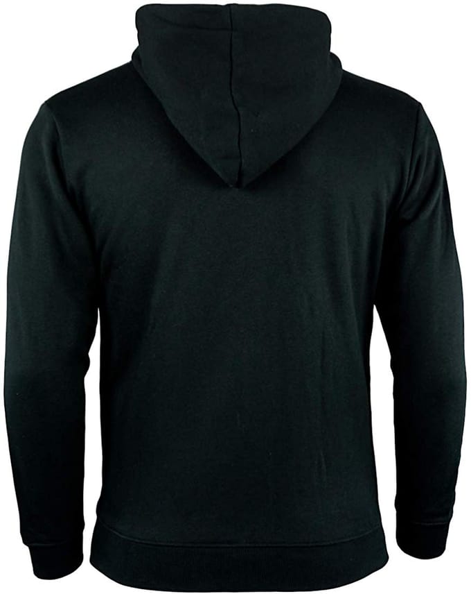 Heren Wandelhoodie H06 met Rits Zwart