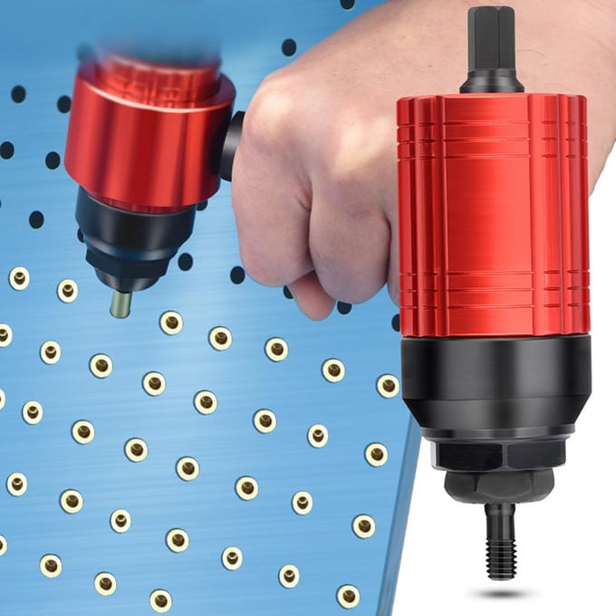 Afneembare handmatige elektrische klinkmoergereedschap Conversieaccessoires Handklinkmoergereedschapset Elektrisch zwart
