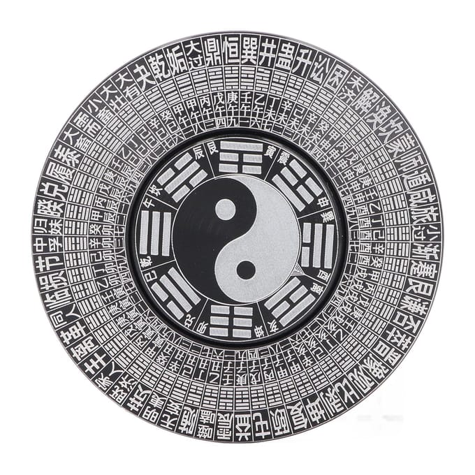 Tai Chi Spinner Metalen Kompas Stressverlichting Decompressie Sensorisch Handheld Stil Bureau Speelgoed 6cm gray
