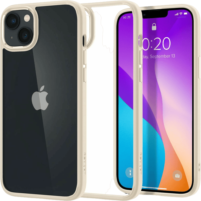 Spigen Ultra Hybrid Apple iPhone 14 Plus Hoesje Back Cover Beige