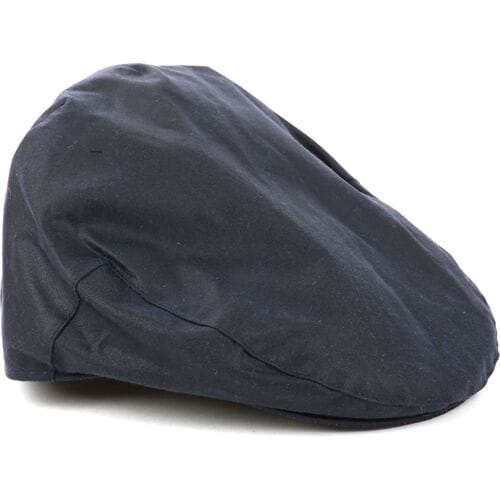Barbour Wax Flat Cap Donkerblauw (navy) - Maat M - Heren