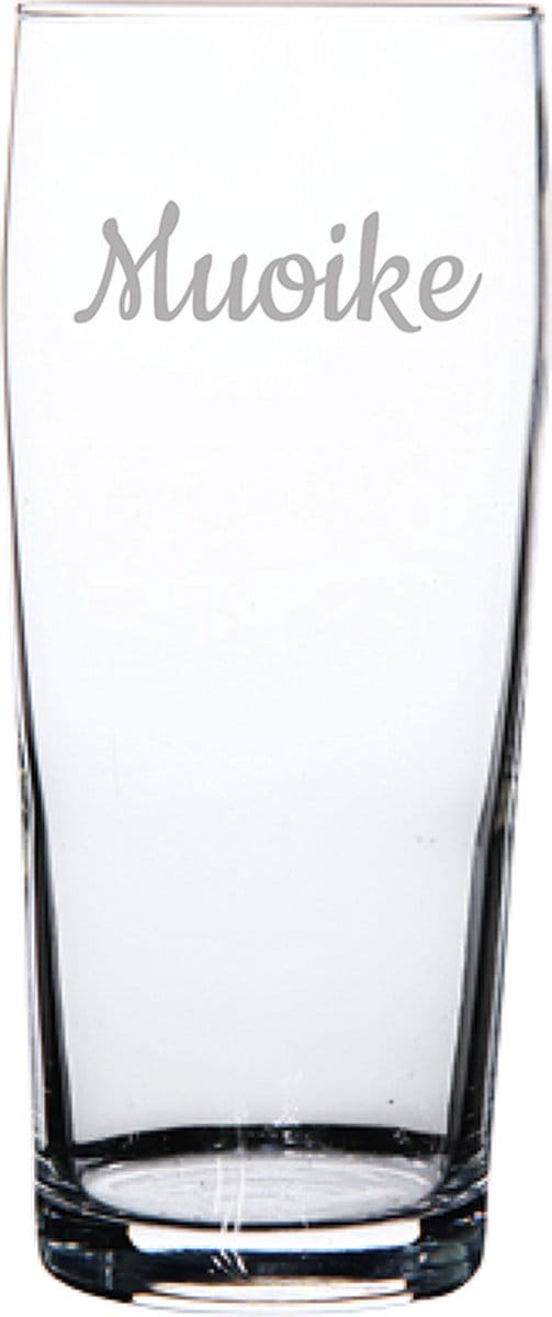 Gegraveerde bierfluitje 19cl Muoike