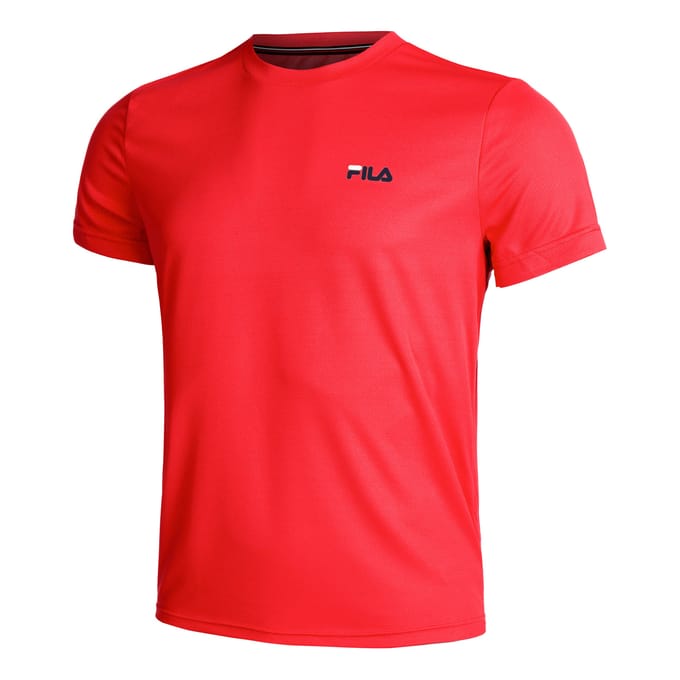 Fila Logo Small T-shirt Heren-Rood