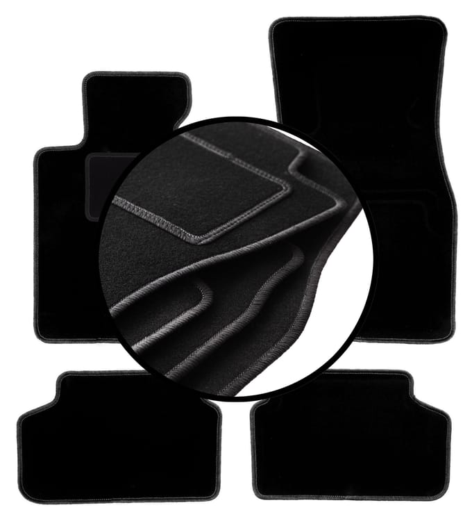 Complete set veloursmatten voor: BMW 5 G30 sedan (2017-)