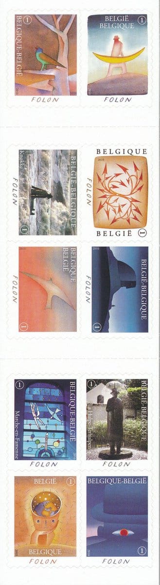 Bpost - Kunst - 10 postzegels tarief 1 - Verzending België - Folon