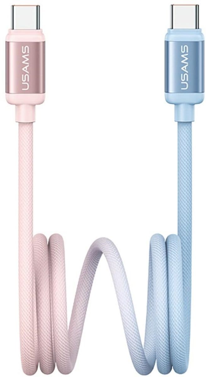 USAMS Bicolor Serie SJ756 - Kabel - USB-C/USB-C - 60W - 1.2m