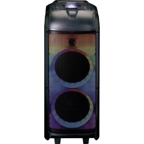 Lenco PA-260BK - PA with full front LED lighting and disco ball - Bluetooth - Black