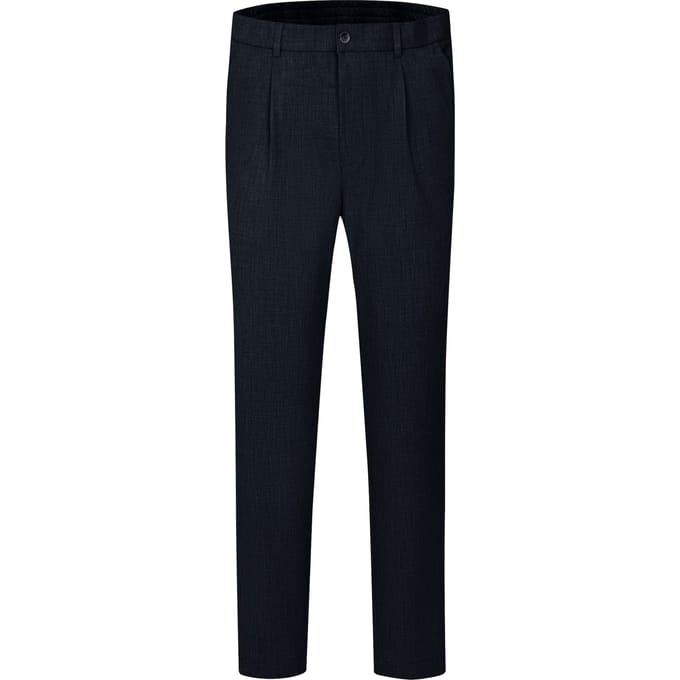 Bugatti Herren Geplooide broek met stretchfunctie