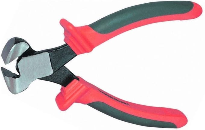 Hofftech Mini kopkniptang - 110 mm - Comfortabele grip - Gesmede koolstofstalen bekken - Hoogfrequent geharde snijkanten