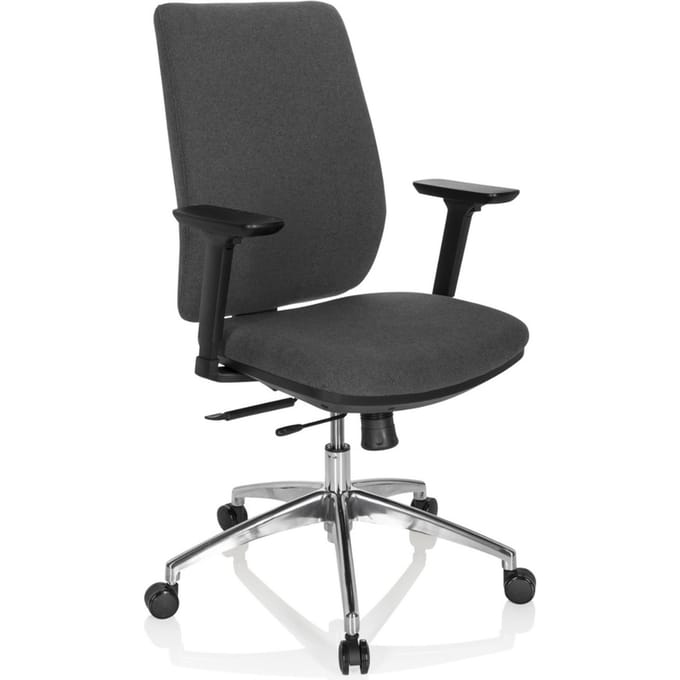 Bureaustoel INTEGRIO I stof donkergrijs hjh OFFICE
