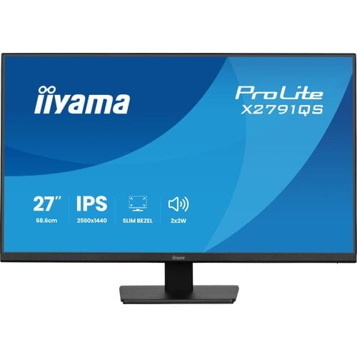 Iiyama ProLite LED-monitor Energielabel D (A - G) 68.6 cm (27 inch) 2560 x 1440 Pixel 16:9 DisplayPort VA LED